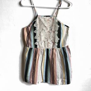 Target | Xhilaration Pastel Stripped Linen Tank